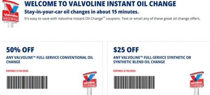 Valvoline Coupon $25 Synthetic: Save Big on Premium Oil Change Services